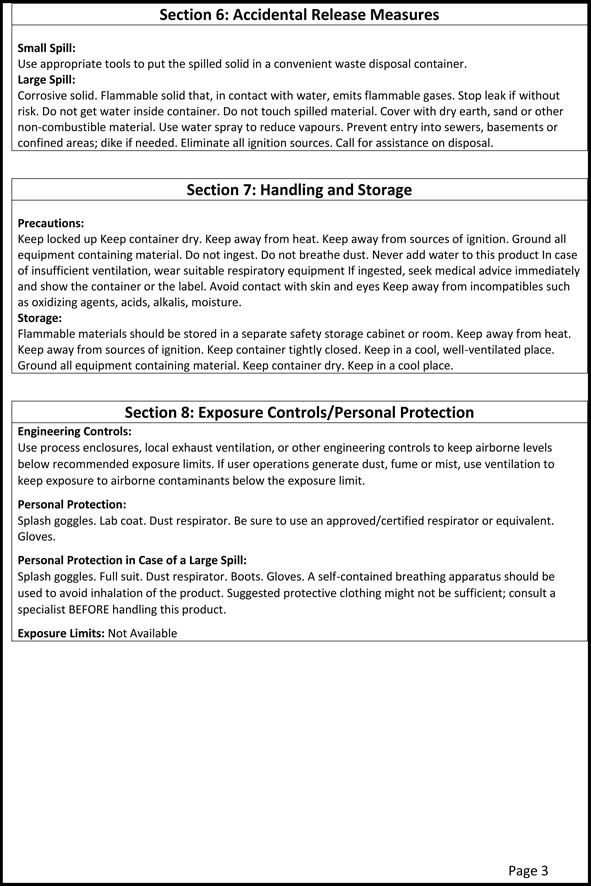 MSDS Page 3